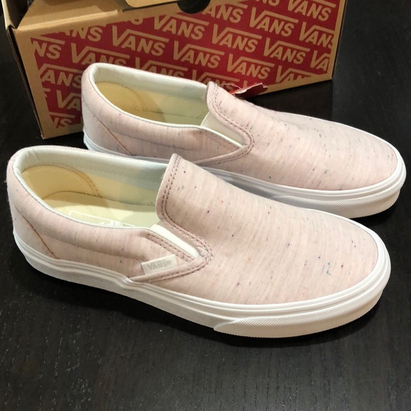 vans speckle jersey pink
